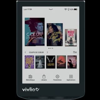 Vivlio Vivlio Light HD Color 16 Go / Noir bordure Bleu acier / sans publicité — photo officielle