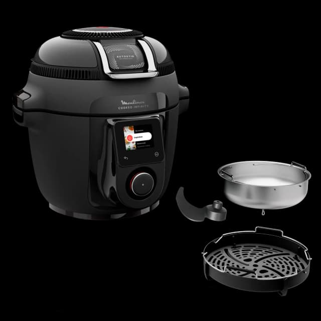 Moulinex Cookeo Infinity (air fryer, pale, noir) — photo officielle