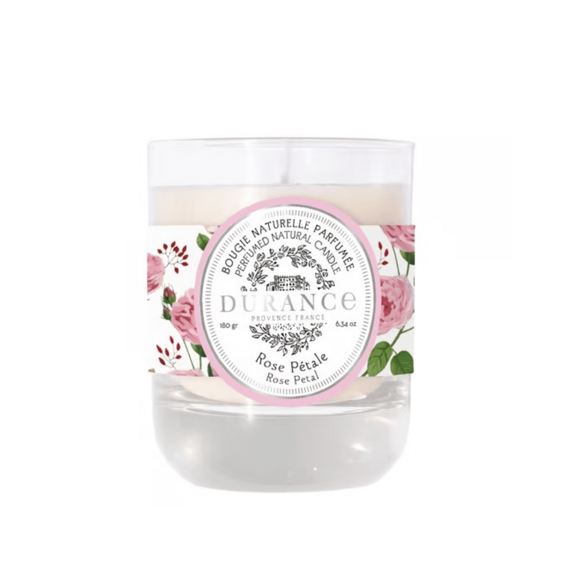 Durance Bougie Rose Pétale 180 g