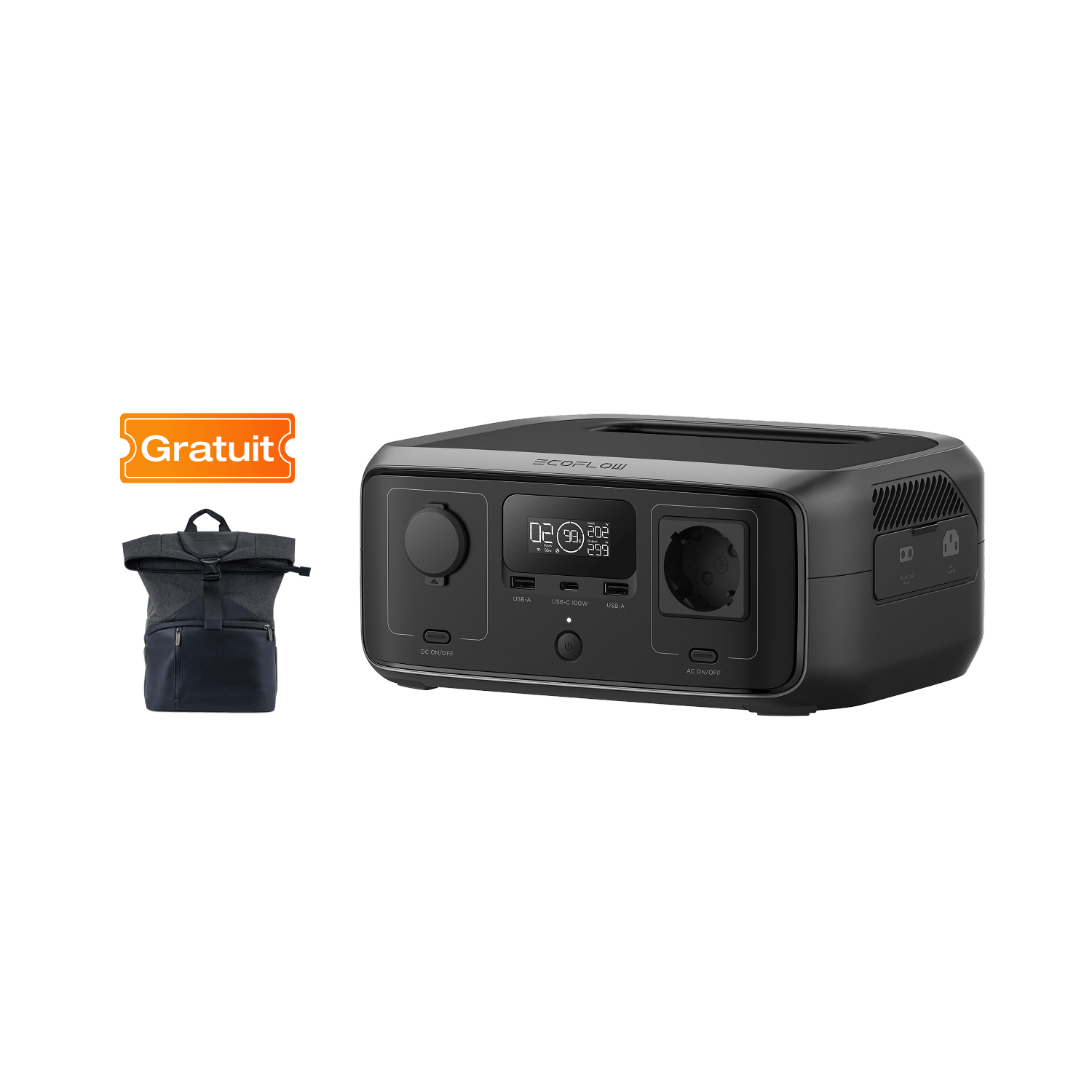 EcoFlow RIVER 3 UPS (ASI) RIVER 3 (ASI) 245 Wh station seule sans panneau