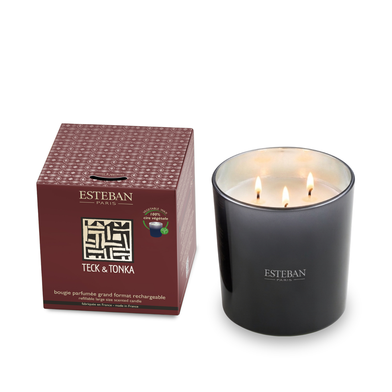Esteban Bougie Teck Tonka rechargeable