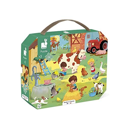 Janod Puzzle Une journée à la ferme 24 pièces